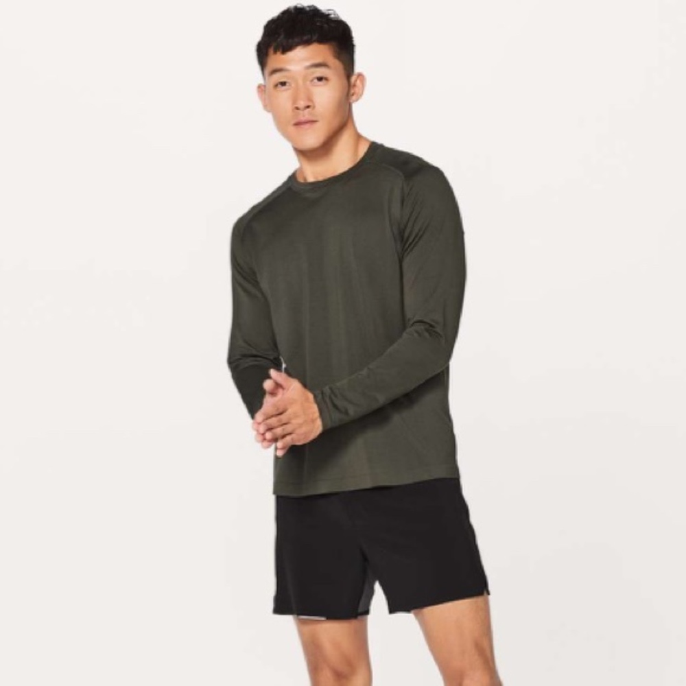Men’s Long Sleeve Vent Tech Shirt Lululemon Olive
